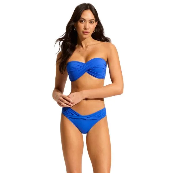 SEAFOLLY -  Collective Twist Bandeau & Twist Band Hipster Bikini Set