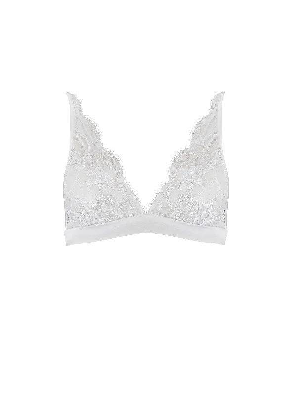 Signature Boudoir Bra - White