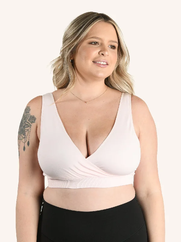 The Alora - Nylon Seamless Sleep Bra