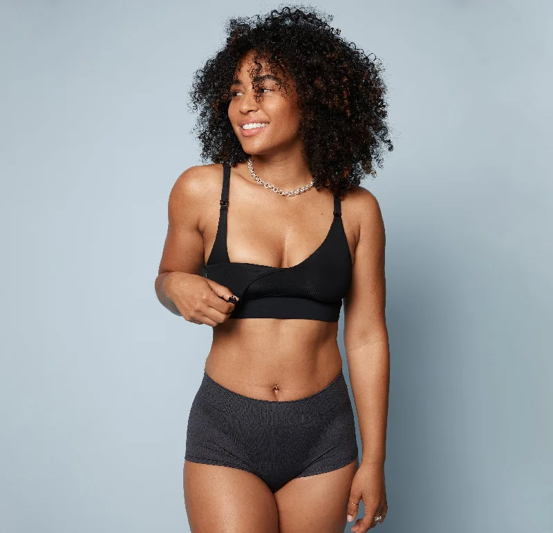 Bliss Nursing Bralette - Black