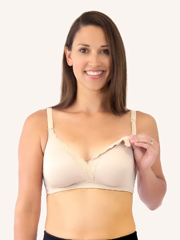 The Veronica - Silky Lace Nursing Bra