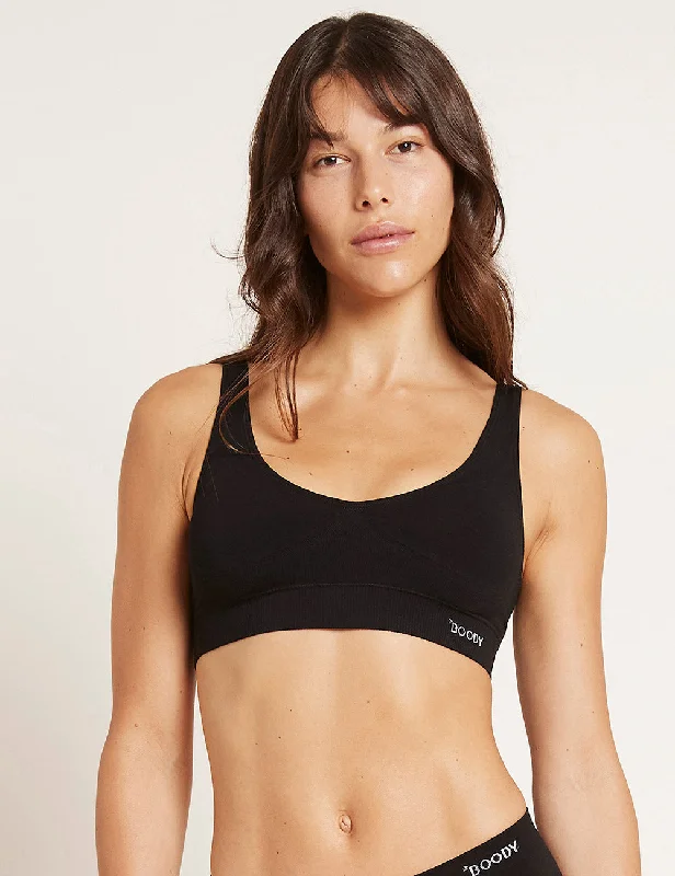 Shaper Crop Bra - Black