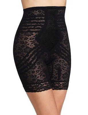 Rago Shapewear Black Highwaist Thigh Shaper 6207