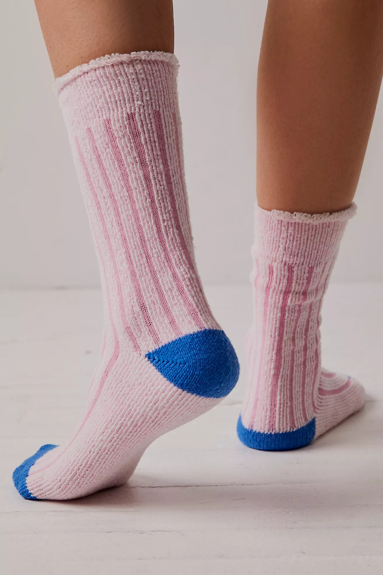 Plush Inside Out Crew Socks | Bubblegum