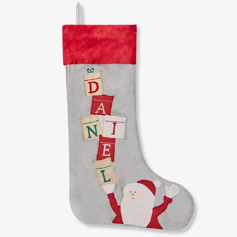 Balancing Santa Luxe Stocking