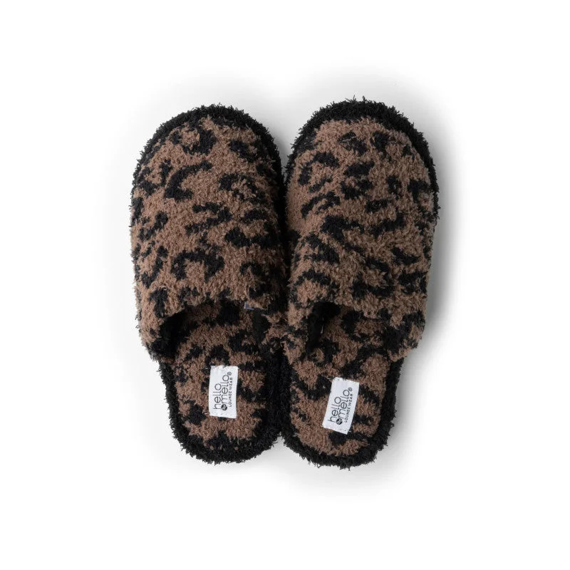 Cat Nap Slippers— Mocha