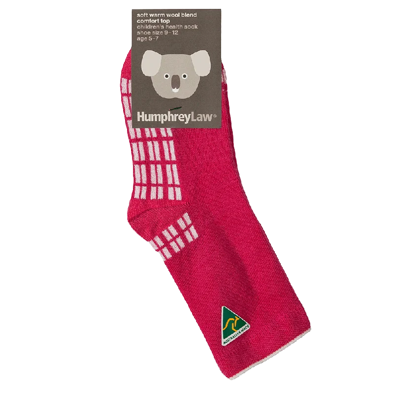 Childrens Merino Wool Socks - Fuschia