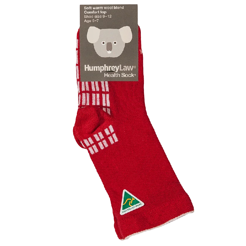 Childrens Merino Wool Socks - Red