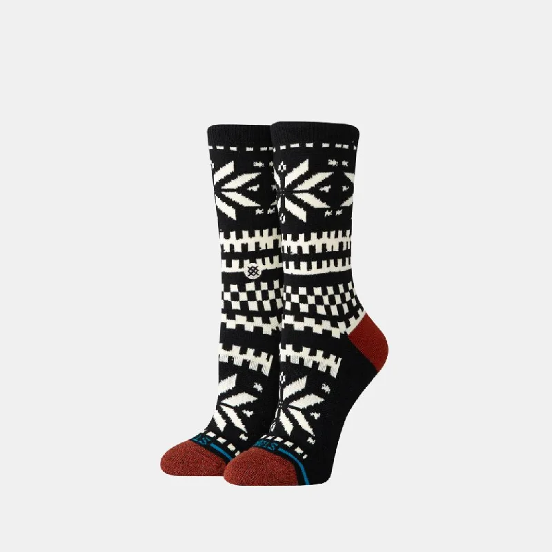 Flake Crew Socks (Black)