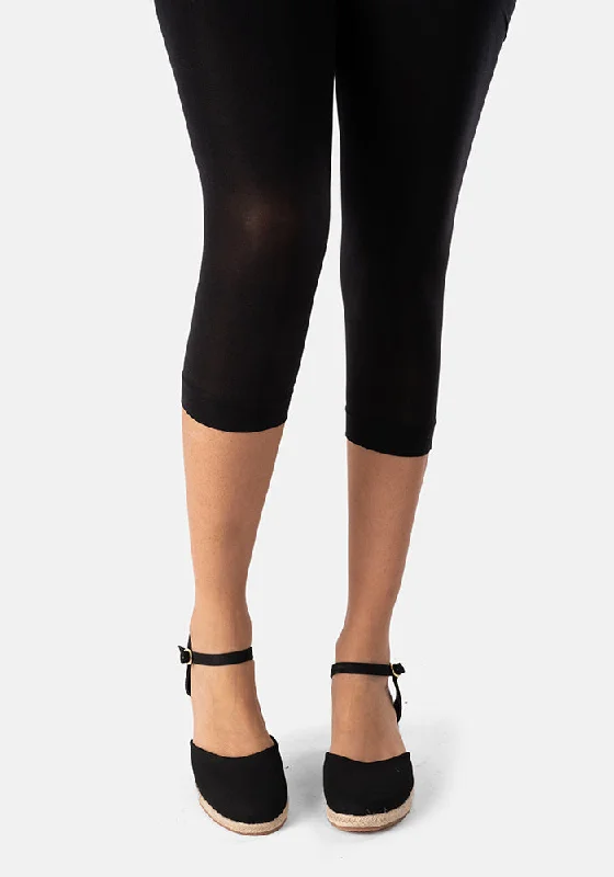 Premium 50 Denier Capri Tights Black