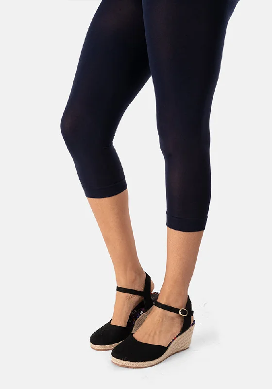 Premium 50 Denier Capri Tights Navy