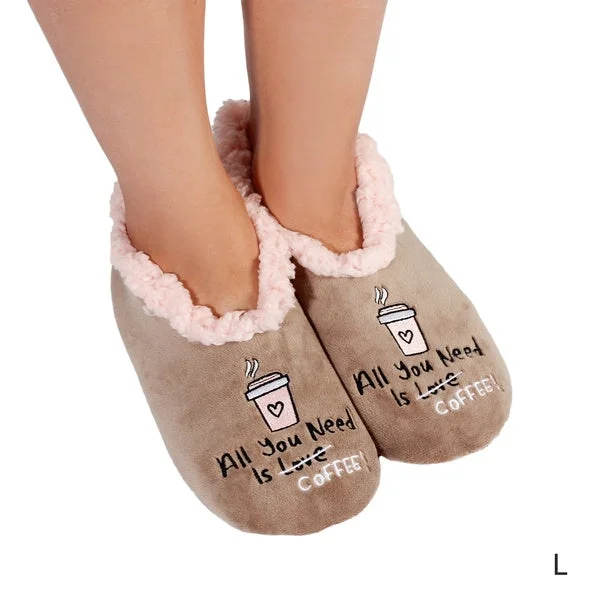 Snuggups Womens Coffee Slippers Large