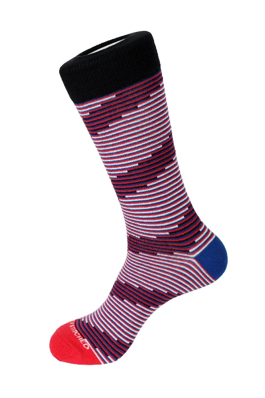 Vertical Steps Crew Sock