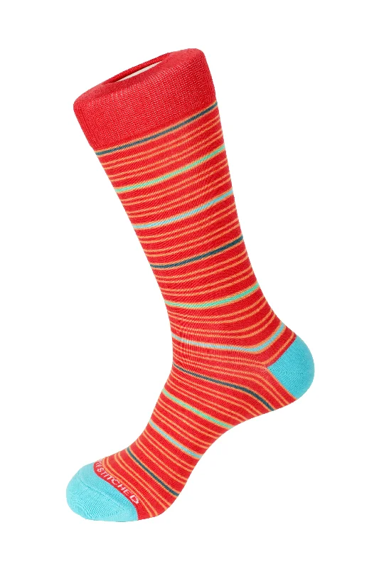 Twin Stripe Crew Sock