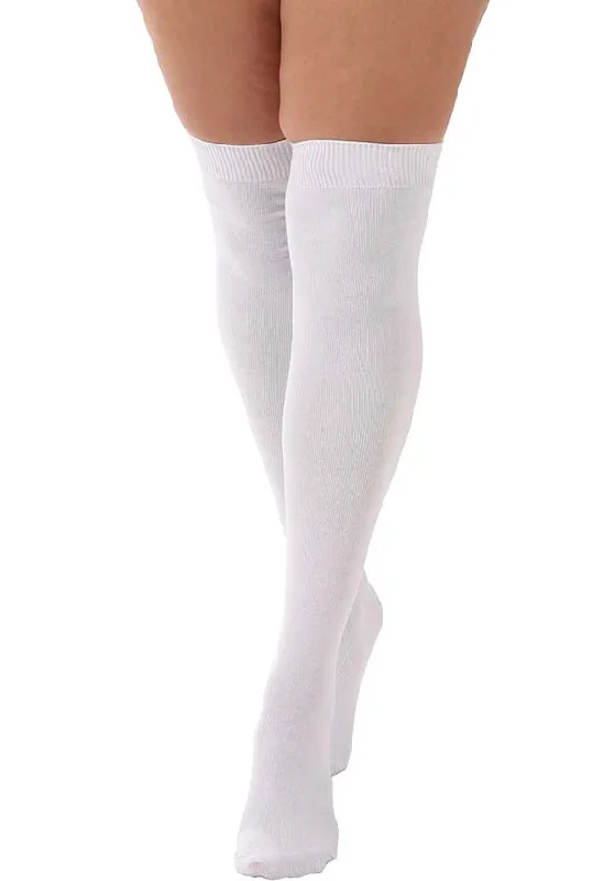 White | OVER KNEE SOCKS